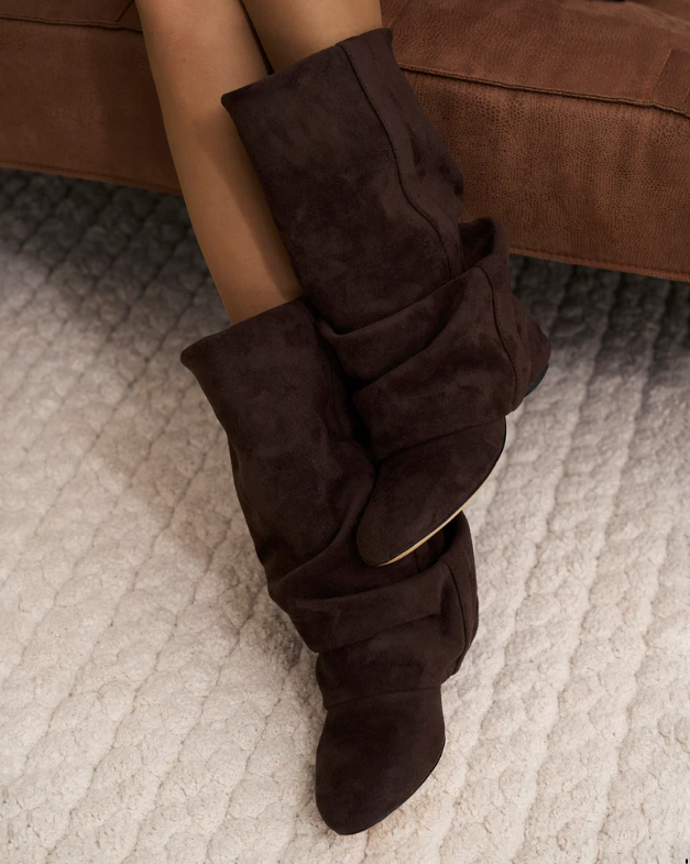PRIORITIÉ SUEDE BOOTS - BROWN